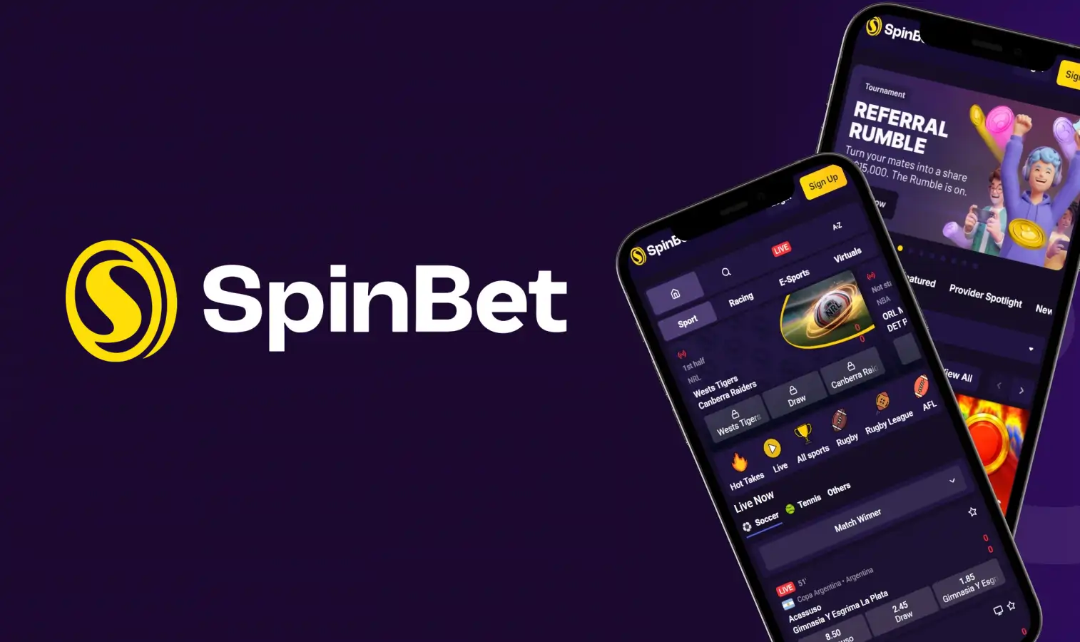 SpinBet Casino App Screenshot